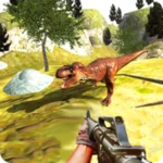 sniper dino shooter: dinosaurs android application logo